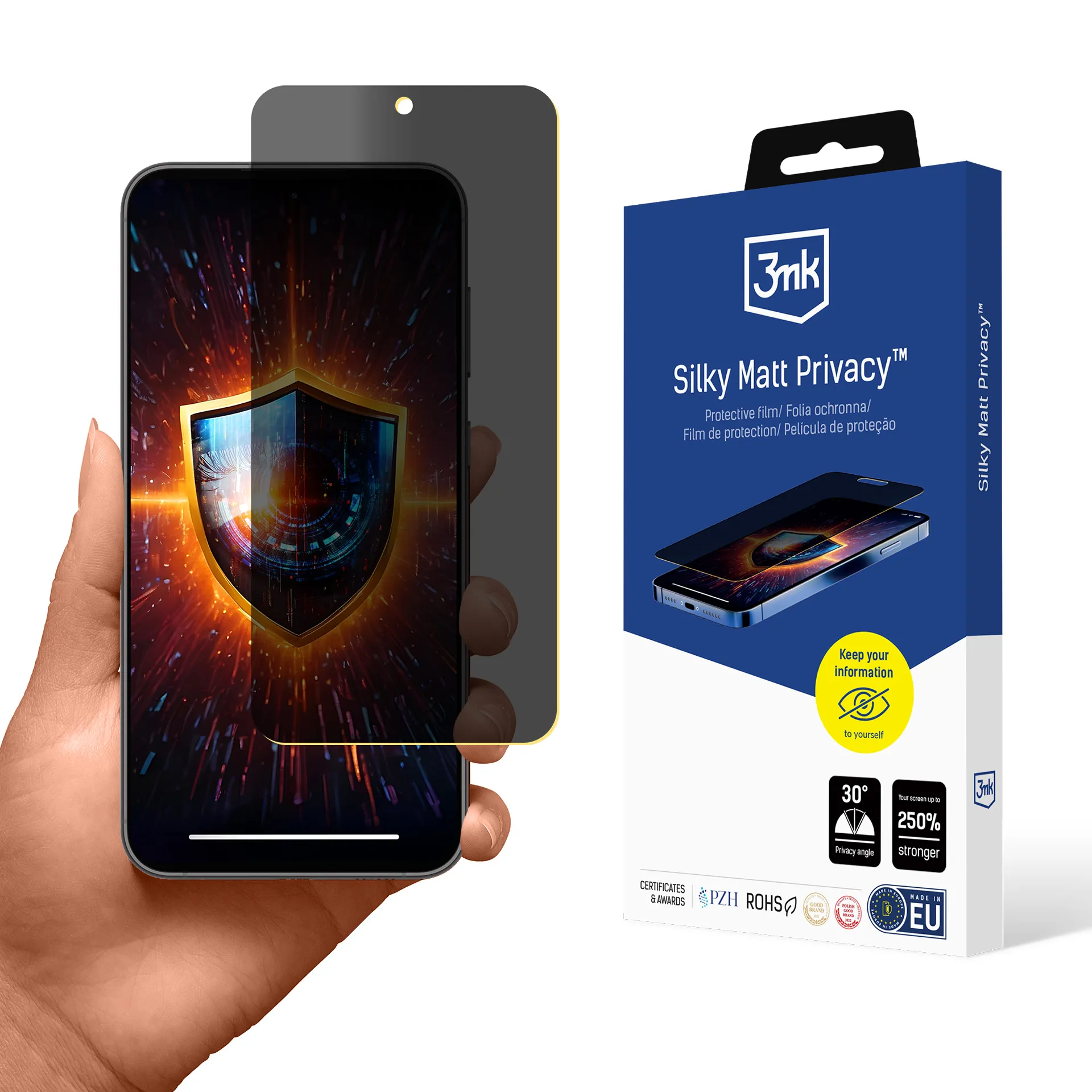 Privacy film for Samsung Galaxy S23 FE - 3mk Silky Matt Privacy